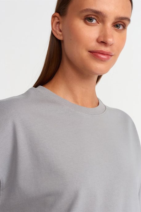 Übergroßes Baumwoll-Crewneck-T-Shirt - Image 4