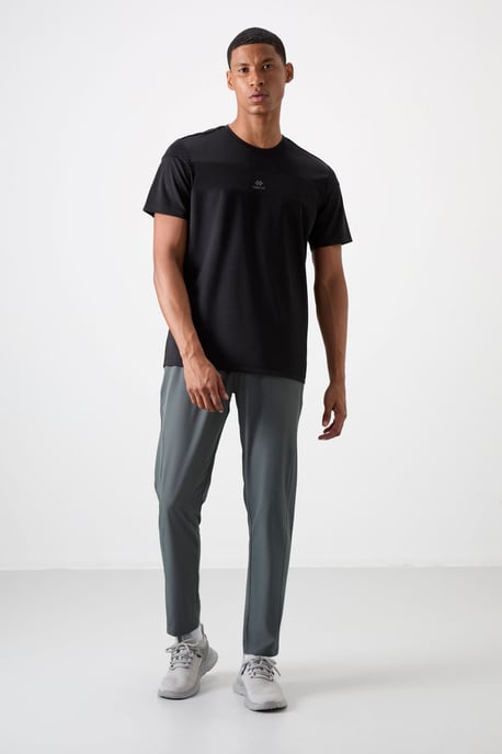 Herren Farbblock Rundhals T-Shirt - Image 2