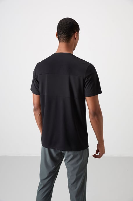 Herren Farbblock Rundhals T-Shirt - Image 5