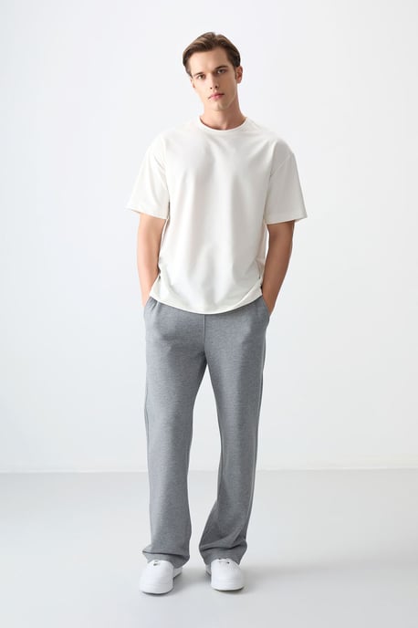 Übergröße Baumwollmischung Rundhals-T-Shirt - Image 5
