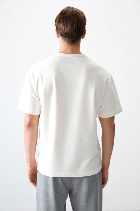 Übergröße Baumwollmischung Rundhals-T-Shirt - Image 6