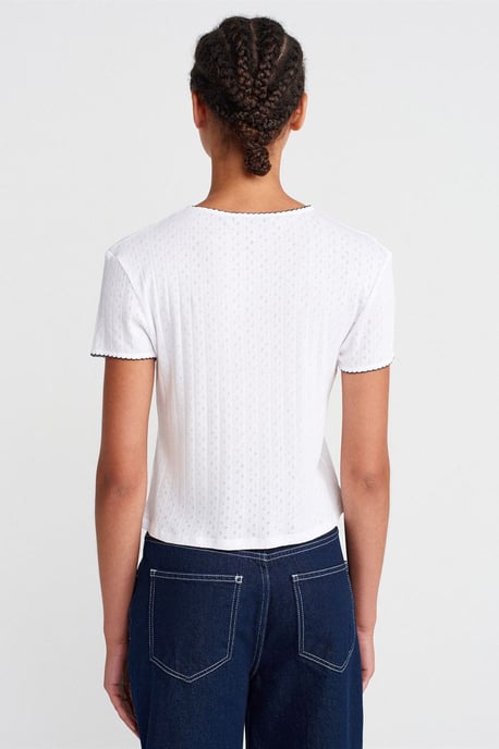 Damen Ripp Crop-Top - Image 2