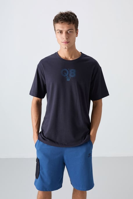 Übergroßes Bedrucktes Logo Rundhals-T-Shirt - Image 3