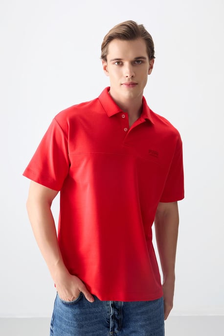 Übergröße Polo-Kragen T-Shirt - Image 1