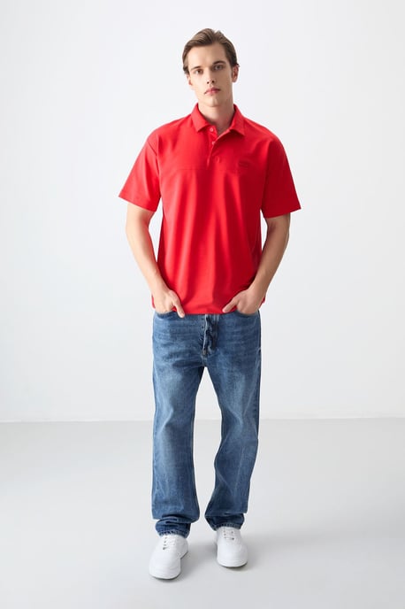Übergröße Polo-Kragen T-Shirt - Image 4