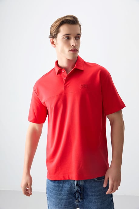 Übergröße Polo-Kragen T-Shirt - Image 5