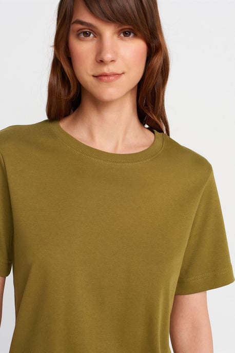 Damen Baumwoll Rundhals T-Shirt - Image 3