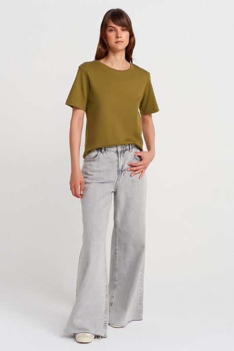 Damen Baumwoll Rundhals T-Shirt - Image 4