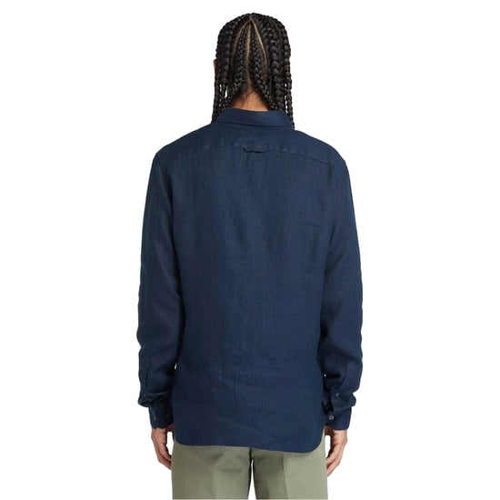 Timberland - Hemd für Herren, Leinen, leger (Dunkel Saphirblau) - Image 3