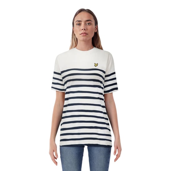 Lyle & Scott - "Breton" T-Shirt für Damen, Baumwolle (Weiß) - Image 1