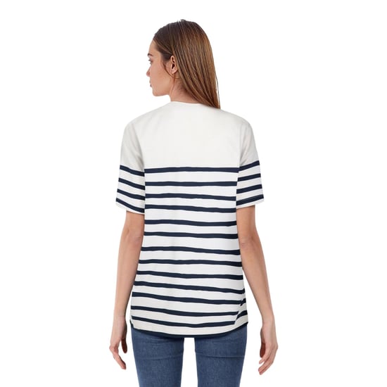 Lyle & Scott - "Breton" T-Shirt für Damen, Baumwolle (Weiß) - Image 4