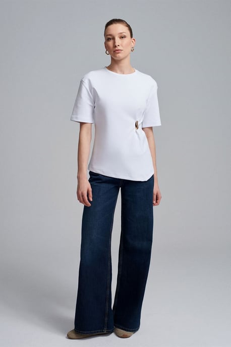 Damen Rundhals Kurzarm Jersey T-Shirt - Image 4
