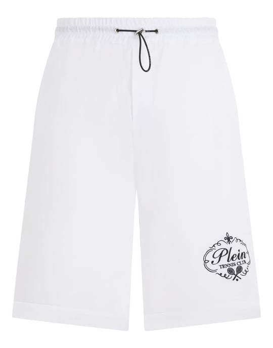 Linen Drawstring Shorts Tennis Club - Image 1