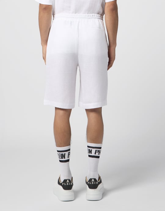 Linen Drawstring Shorts Tennis Club - Image 5