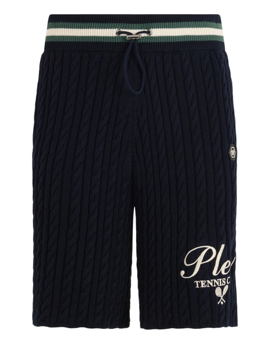 Knitted Drawstring Shorts Plein Tennis - Image 1