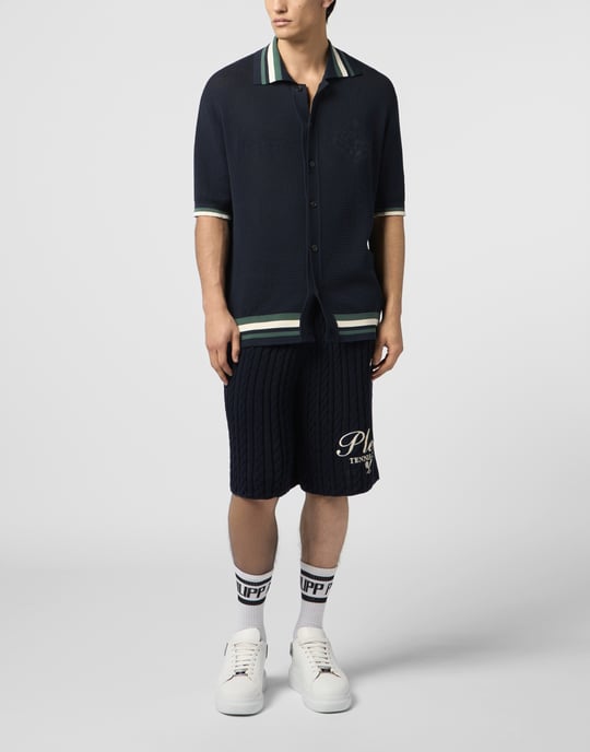 Knitted Drawstring Shorts Plein Tennis - Image 4