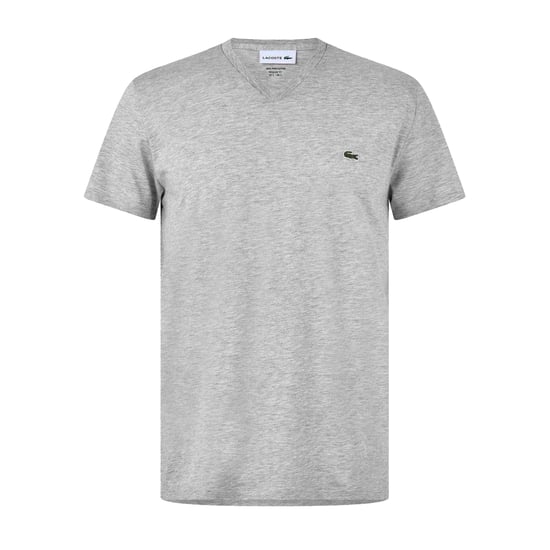 Lacoste - "Pima" T-Shirt für Herren, V-Ausschnitt, Leicht (Silbergrau) - Image 1