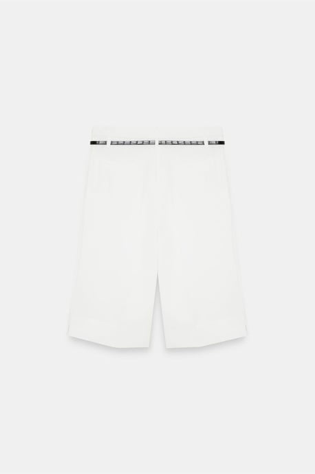 Hochtaillierte weit geschnittene Crepe-Shorts mit Gürtel - Image 6
