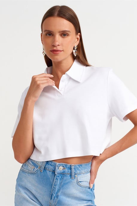 Hochtaillierte Baumwoll-Jeans-Mom-Shorts - Image 4