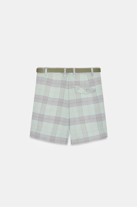 Hochbund-Plissee-Shorts mit Gürtel - Image 6