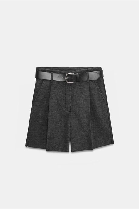 Hochtaillierte, bundelastische, weitgeschnittene Tailor-Shorts - Image 6