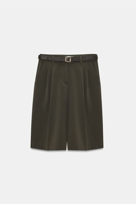 Hochtaillierte Gürtelgewebte Maßgeschneiderte Shorts - Image 5