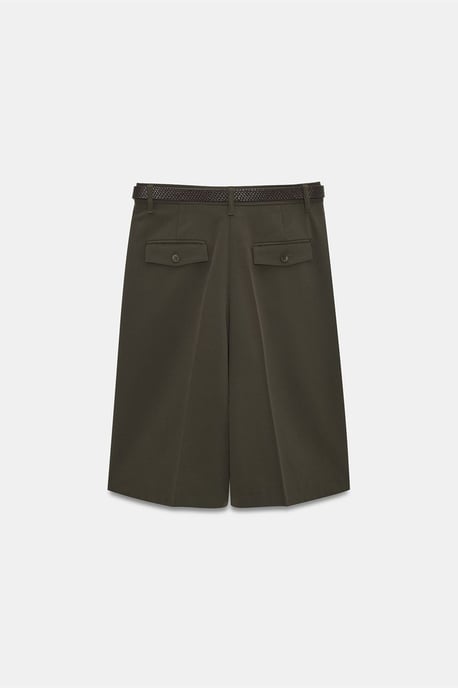 Hochtaillierte Gürtelgewebte Maßgeschneiderte Shorts - Image 6