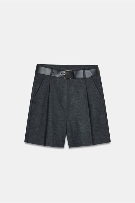 Hochtaillierte, bundelastische, weitgeschnittene Tailor-Shorts - Image 5