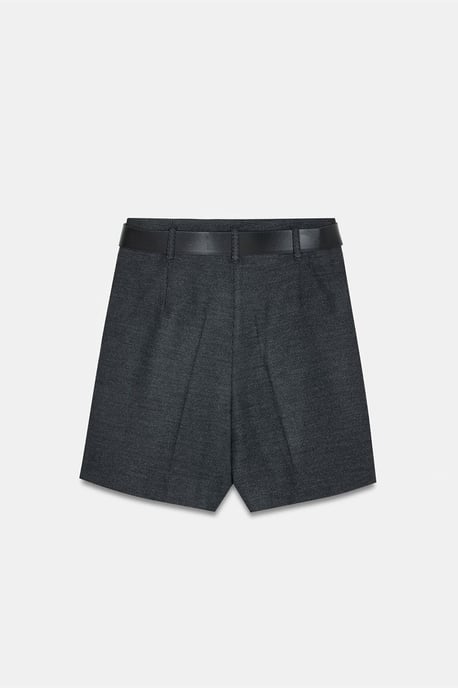 Hochtaillierte, bundelastische, weitgeschnittene Tailor-Shorts - Image 6