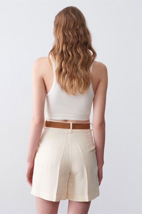 Hoch taillierte weite Shorts - Image 2