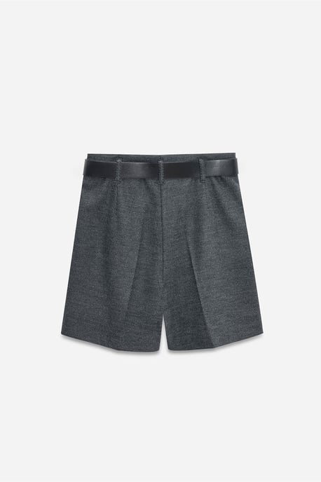 Hochtaillierte, bundelastische, weitgeschnittene Tailor-Shorts - Image 6