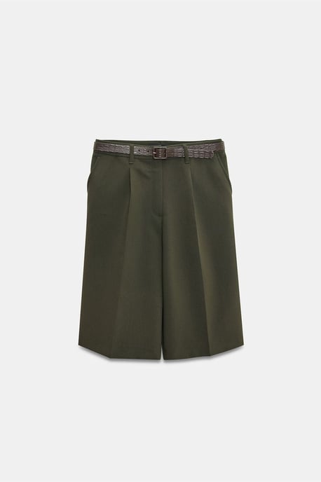 Hochtaillierte Breite-Shorts mit Gürtel - Image 6