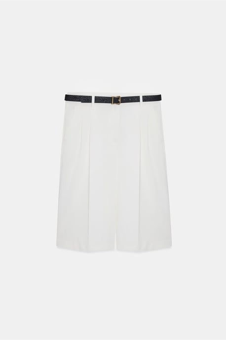 Hochtaillierte Gürtelgewebte Maßgeschneiderte Shorts - Image 6