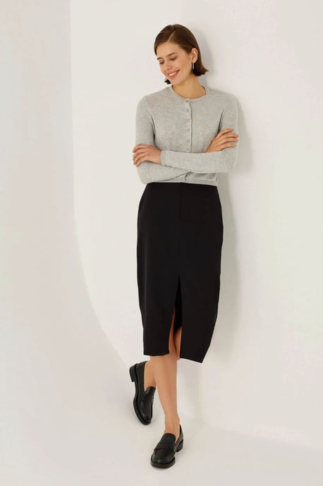 geschlitzter Maxi-Rock - Image 1