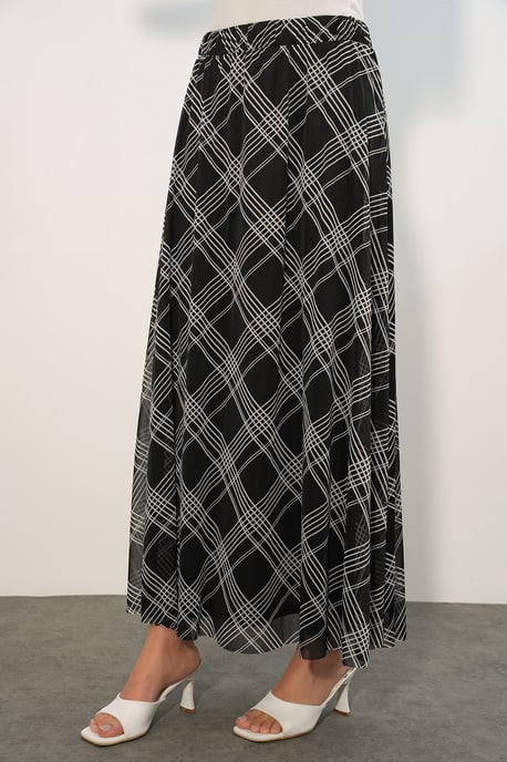 Blumenkleid Hohe Taille Maxi-Rock - Image 2