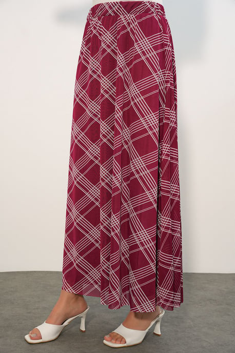 Blumenkleid Hohe Taille Maxi-Rock - Image 2