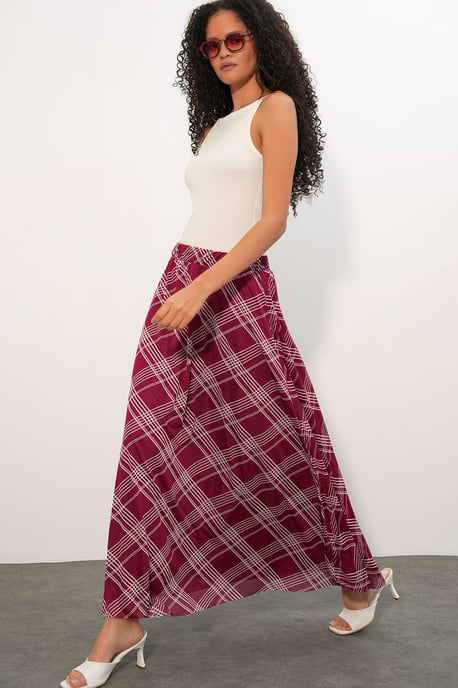 Blumenkleid Hohe Taille Maxi-Rock - Image 3