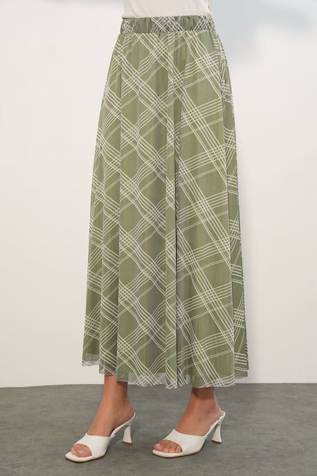 Blumenkleid Hohe Taille Maxi-Rock - Image 2