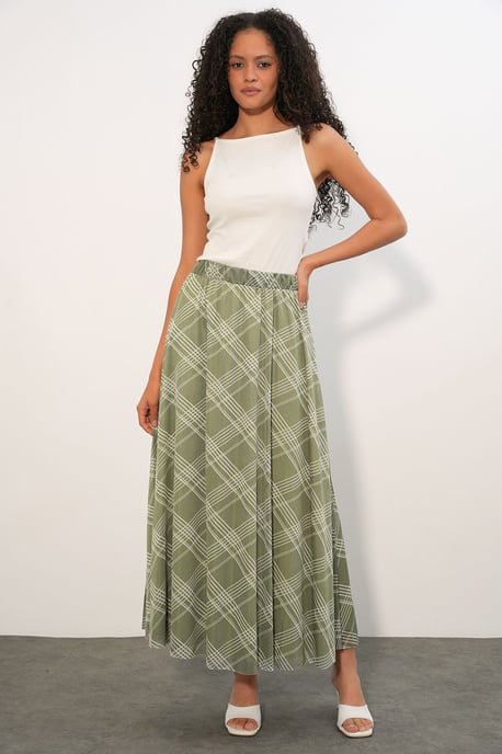 Blumenkleid Hohe Taille Maxi-Rock - Image 3