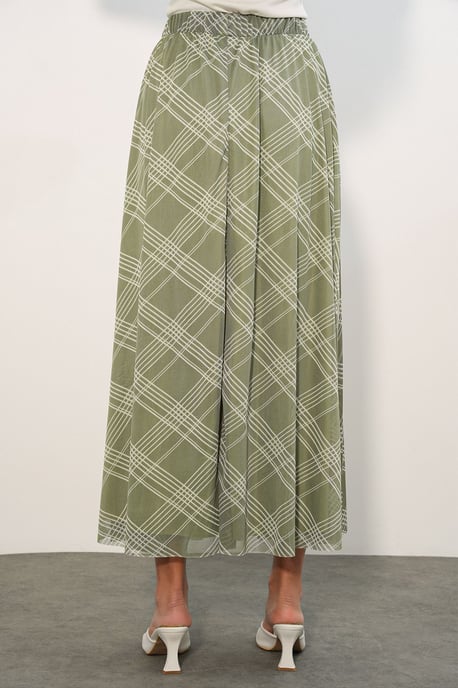 Blumenkleid Hohe Taille Maxi-Rock - Image 6