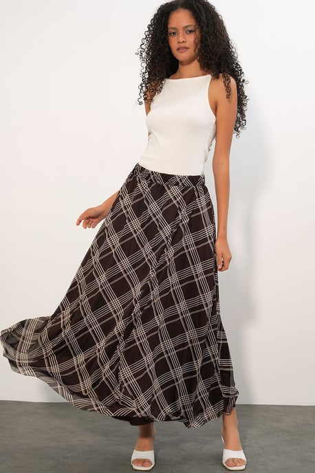 Blumenkleid Hohe Taille Maxi-Rock - Image 3