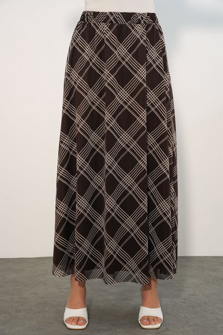 Blumenkleid Hohe Taille Maxi-Rock - Image 4