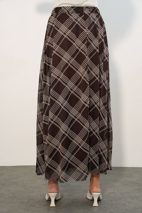 Blumenkleid Hohe Taille Maxi-Rock - Image 6