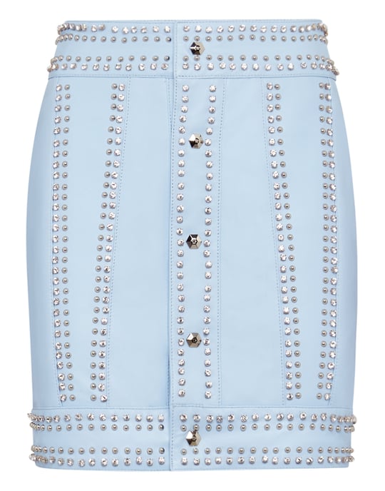 Leather Skirt Short Crystal - Image 1