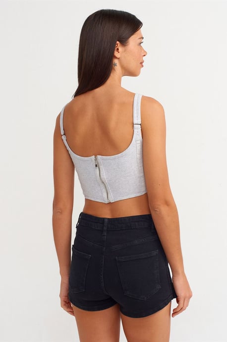 Hochgeschnittenes Denim-Minirock - Image 2