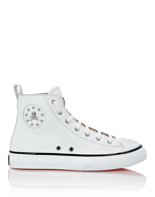 Leather Hi-Top Sneakers Megastar - Image 3