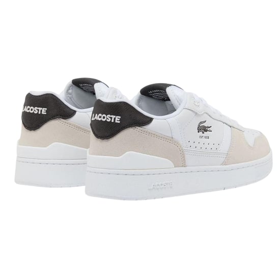 Lacoste - "T-Clip Set" Sneaker für Kinder, Leder (Weiß/Schwarz) - Image 2