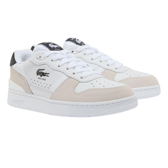 Lacoste - "T-Clip Set" Sneaker für Kinder, Leder (Weiß/Schwarz) - Image 4
