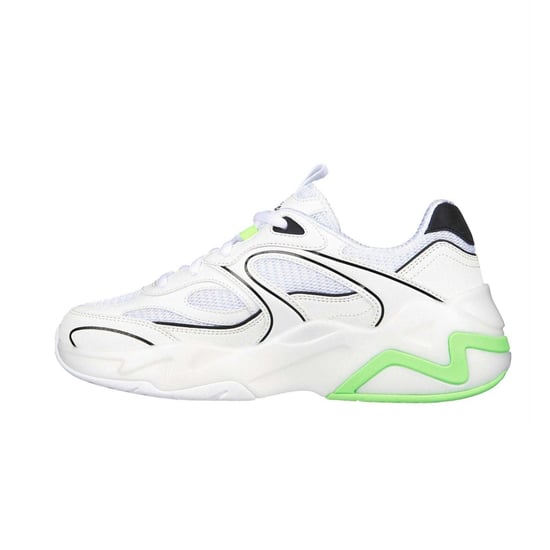 Skechers - "D´Lux" Sneaker für Damen, Zum Anschlüpfen (Weiß/Limone) - Image 2
