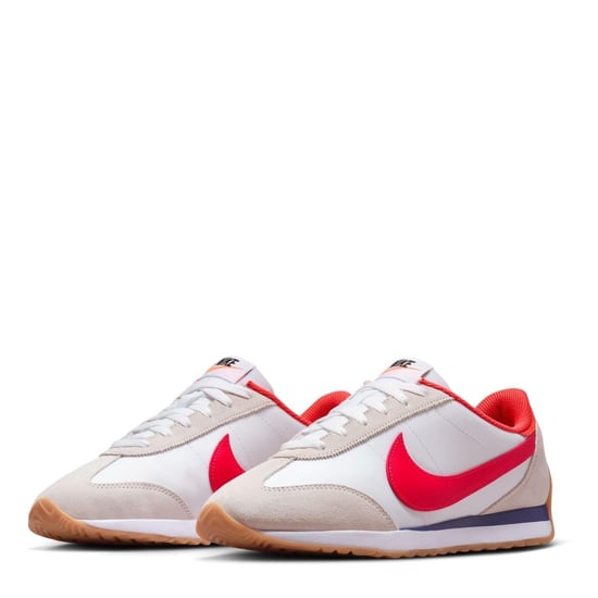 Nike - "Waffle Debut" Sneaker für Damen, Wildleder, Keilabsatz (Weiß/Blau/Rot) - Image 3